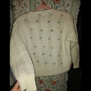🌺 Beautiful vintage 1960 Smith's Bermuda embroidered sweater